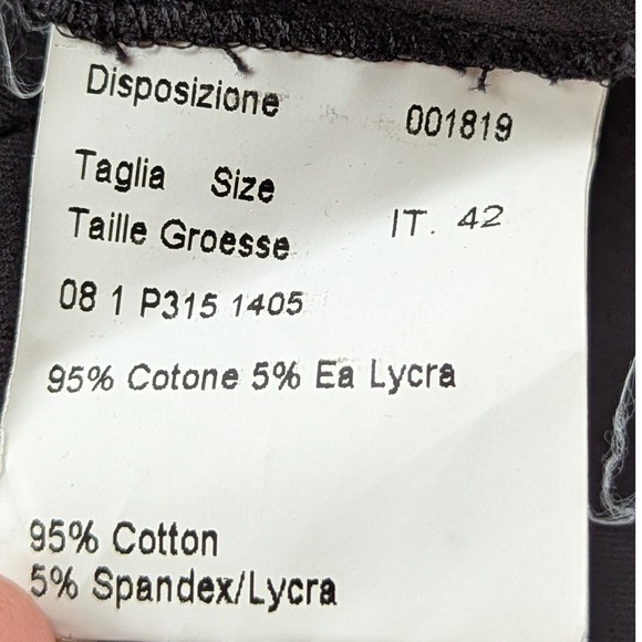 Piazza Sempione Audrey‎ P315 Italian Stretch Cotton Slim Pants 42 US 8 - Picture 8 of 11